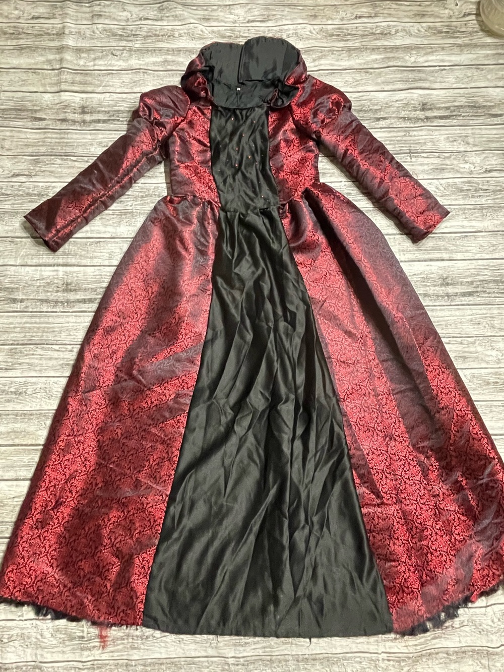 Girls Med/Lg Victorian Vampire Dress Costume GUC